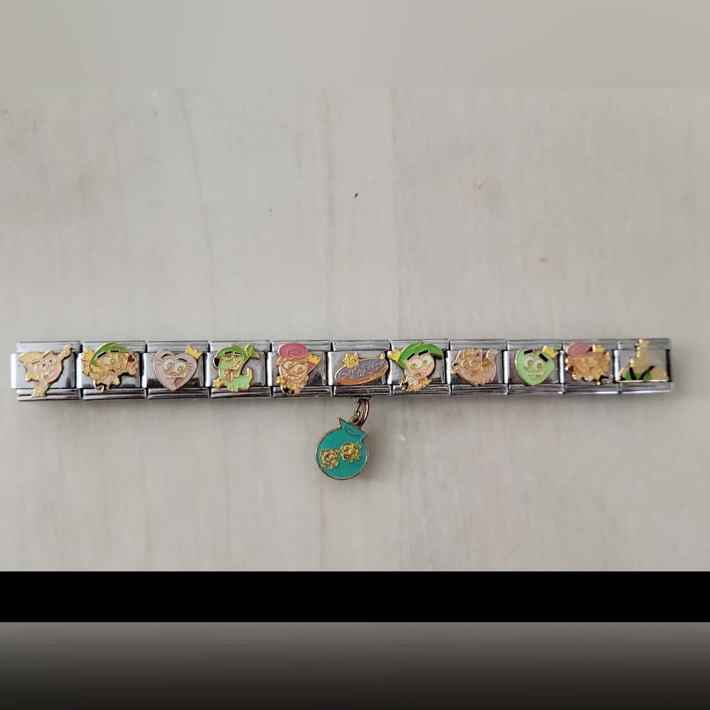 11 Fairly Odd Parents Casa d'Oro italian bracelet links Viacom 2003